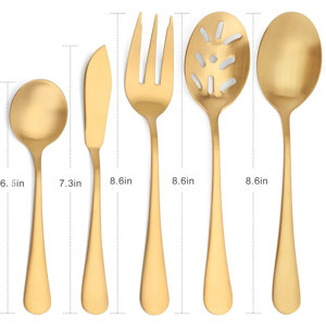 Aazon.co | 5-Piece 18/0 Stainless Steel Serving Set, Sharecook Large - View #7